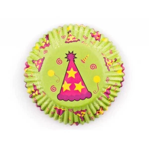 Pack of 50! WILTON Party Hat Standard Cupcake Cases Baking and Party Cups!  - Bild 1 von 2