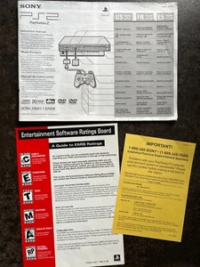 Sony Playstation 2 PS2 Console Instruction Manual (SCPH-39001 / 97004) OEM - Picture 1 of 2