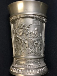 German Pewter Cup Ges Gesch Rembrandt Steen Sorgh Vintage Painters Dutch Age - Picture 1 of 12