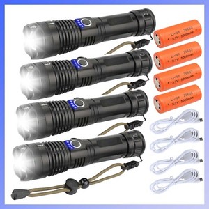 Super-Bright Tactical LED Flashlight Rechargeable Powerful Torch w/26650 Battery