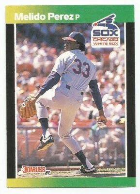MELIDO PEREZ 1989 DONRUSS BASEBALL'S BEST CARD NM-MT CONDITION - Image 1 of 2