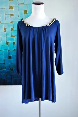 Mini Vestido RACHEL PALLY Azul Manga 3/4 EDGY CHAIN Talla XS Foto 1 de 4