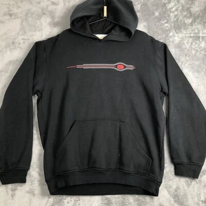 Vintage Nike Hoodie Herren Large Silver Tag 90s Spell Out Swoosh Schwarz - Bild 1 von 9