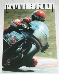 Suzuki 1986 French Range brochure RG250 Gamma RG500 GSXR750 GSX1100E GSXR1100 - Picture 1 of 6