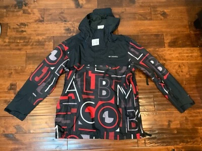 Columbia Men's Black Red Logo Anorak Pullover Jacket, Size XL, NWT! - Image 1 of 4