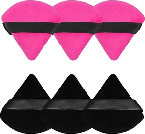YBVABE Triangle Powder Puff Makeup Sponge,6 Pcs Ultra Soft Made of Cotton Vel... - Picture 1 of 14