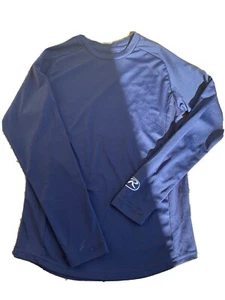 Russell Youth small Navy blue long sleeve shirt - Picture 1 of 7