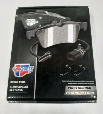 Professional Platinum front Brake Pads w/Hardware, Ceramic for Audi A4 2003-2009 Foto 1 de 4