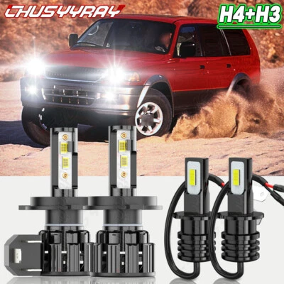 Farol de LED Hi&Lo + lâmpadas de neblina para Mitsubishi Montero Sport 1997-1999 4X - Imagem 1 de 4