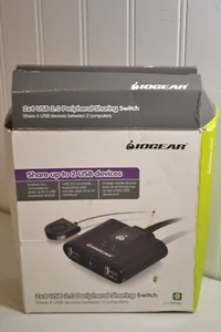 Commutateur de partage de périphériques USB 2.0 IOGEAR GUS402 2x4 - Photo 1/3
