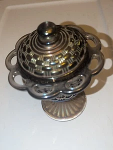 Vintage Imperial Carnival Glass Covered Candy Dish w/Lid - Picture 1 of 3