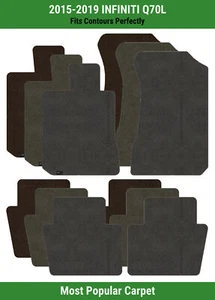 Lloyd Ultimat Front & Rear Row Carpet Mats for 2015-2019 INFINITI Q70L - Picture 1 of 53