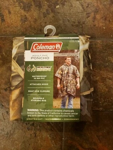 Coleman Adult PVC Camo Poncho NWT - Picture 1 of 2