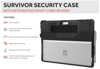 GRIFFIN Survivor Security Case with Smart Card Reader for Microsoft Surface Pro - Image 1 of 4