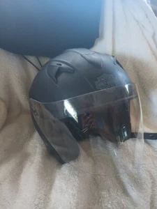Harley-Davidson HD-H04 Matte Black Helmet With Clear Visor Size L - Picture 1 of 18