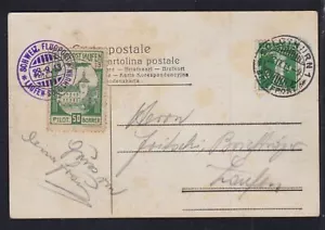 Schweiz Flugpost Vorläufer VII auf AK Laufen-Solothurn 1913 KW 2400 CHF -98900 - Bild 1 von 2
