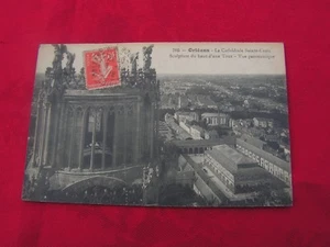  carte postale   orleans vers 1900  sculpture  du haut 'd' une tour  - Imagen 1 de 2