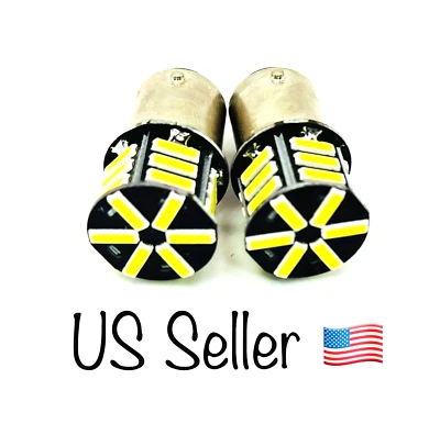 🔥Pair LED Front Turn Signal Bulbs for Kawasaki Vulcan 1600 2003–2008 ⬆️Visibili - Image 1 of 4