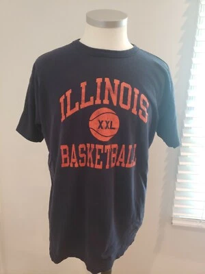 Camiseta Campeón Años 80 De Colección, Baloncesto Illinois, Universidad, XXL, Hip Hop Foto 1 de 4