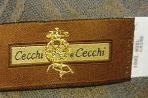 Sciarpa coperta Cecchi e Cecchi Italia lana verde oliva frange 30 x 66 in - Foto 1 di 5