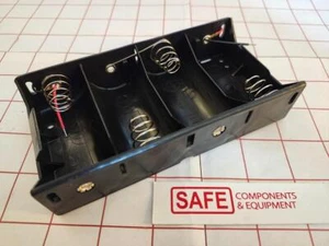 Battery Holder 6VDC D-Cell Flat Pack 4 X 1.5V w/ 6" Wires COMF BH143-2A B21-3 - Picture 1 of 3
