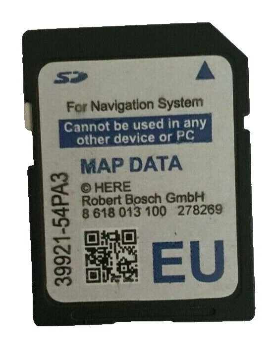 GENUINE SUZUKI SLDA 39921-54PA3 SAT NAV SD CARD MAP  SWIFT SX4 S-CROSS VITARA - Image 1 of 1