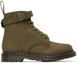 NIB DR MARTENS 1460 FUTURA OLIVE ETR 5050 STRAP LACE UP BOOTS UK 10 / US MEN 11 - Picture 1 of 5