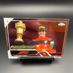 2023 Topps Chrome F1 #153 Carlos Sainz Scuderia Ferrari - Picture 1 of 2