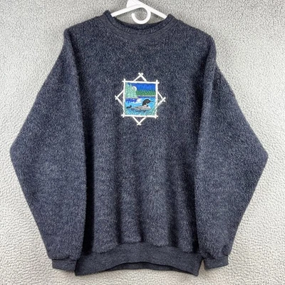 Sudadera polar vintage años 90 Art Unlimited ropa deportiva adulto grande Loon EE. UU. Foto 1 de 4