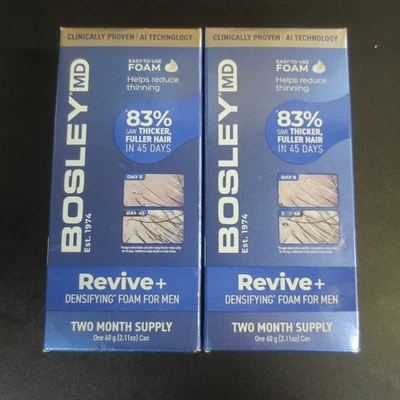 Bosley MD Men's Revive + Densifying Treatment Foam - 2 BOXES - Image 1 of 2