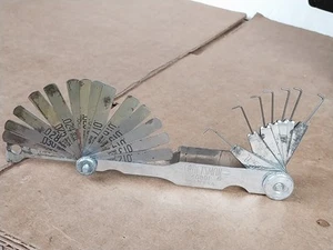 Vintage Craftsman 40801 Spark Plug Gap /Thickness Feeler Gauge "Circle S" USA - Afbeelding 1 van 6