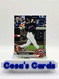 FRANCISCO LINDOR 2025 TOPPS NOW #81 250TH HR 1ST CAREER METS WALK OFF BLAST - Picture 1 of 2