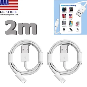 Cable cargador rápido de datos USB para Apple iPhone 5 6 7 8 X 11 12 (1 paquete) - Imagen 1 de 15