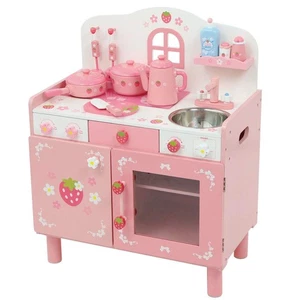Casa de Juego Cocina de Madera Fresa Salvaje Cutie Cocina de Lujo Comedor [Cocina - Imagen 1 de 8