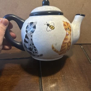 Creatively Yours handbemalte Katze Teekanne Keramik - Bild 1 von 8