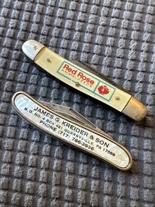 Two Vintage Advertising Pocket Knives-Lancaster, Pa - Picture 1 of 9