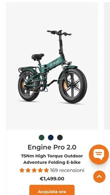 Vendo Engwe Pro 2.0 come nuova usata pochissimo solo per lavoro - Immagine 1 di 2