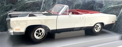 Ertl 1/18 Scale Diecast 7249 - 1969 Plymouth GTX Convertible - White/Black/Red - Image 1 of 4
