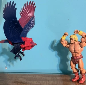 He-Man & Screeech MOTU Mattel Vintage Action Figures 1980s, A-8 - Picture 1 of 20