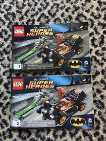 LEGO 76012 DC Batman The Riddler Chase Instruction Guide Book 1 & 2 MANUALS ONLY