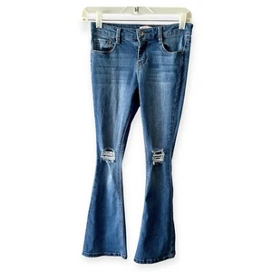 Squeeze Girls Bootcut Distressed Jeans Size 10 - Picture 1 of 7