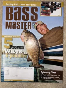 Bassmaster Magazine February 2012 Issue BASS Fishing Pros Gear Tips FREE SHIP - Bild 1 von 2