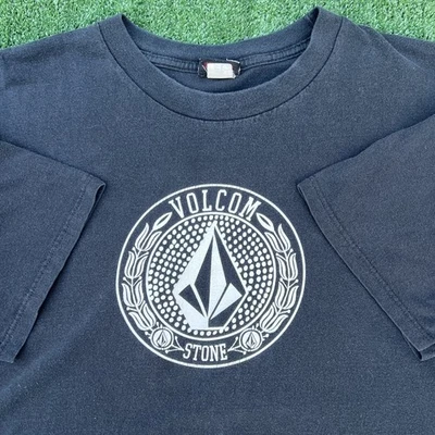 Vintage Volcom Stone T-Shirt Mens XL Faded Black Skater Surf Snowboard 90s Y2K - Image 1 of 4
