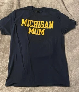 University of Michigan Wolverines Mom T-Shirt Navy Gelb Größe Medium UMICH - Bild 1 von 7