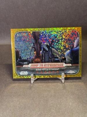 2024 Topps Star Wars Jump to Hyperspace BOBA FETT’S STARSHIP Gold Gal Dust /50 - Image 1 of 3