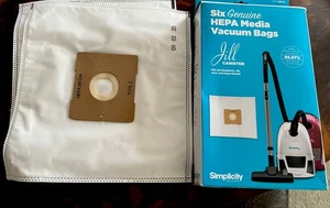6 + 2 Bonus Genuine HEPA Bags For Simplicity Jack, Jill, Or Snap Vacuums. Type Z - Picture 1 of 1