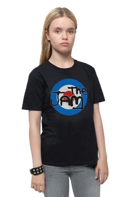 The Jam Kids T Shirt Spray Target Band Logo new Official Black Ages 1-12 yrs