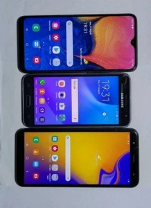 Job lot 3 Samsung smartphones, cracked, A10, J6+,J3, Details in description - Picture 1 of 13