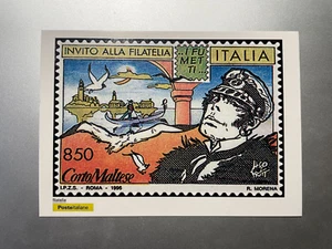 2019 Cartolina Filatelica Romics annullo su Francobollo Corto Maltese - Picture 1 of 2