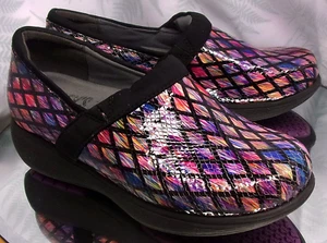 SOFT WALK GREY'S ANATOMY MEREDITH LEATHER MULES NURSING SHOES US WOMENS SZ 7 M - Picture 1 of 10